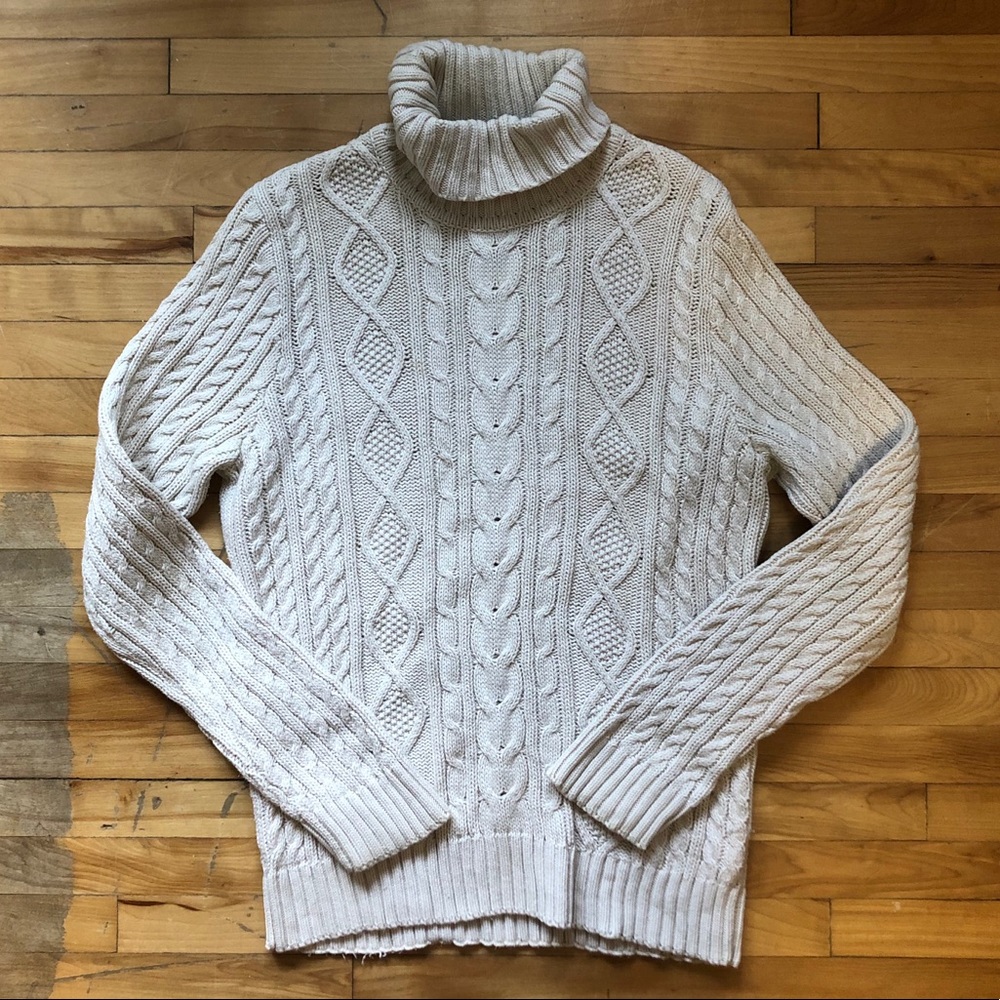 cable sweater!